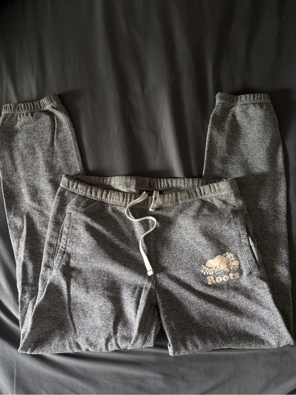 Roots Gray Drawstring Sweatpants
